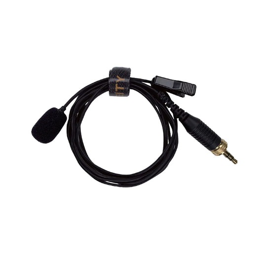 Wired lavalier microphone with foam windscreen and cable with 3.5mm-style plug