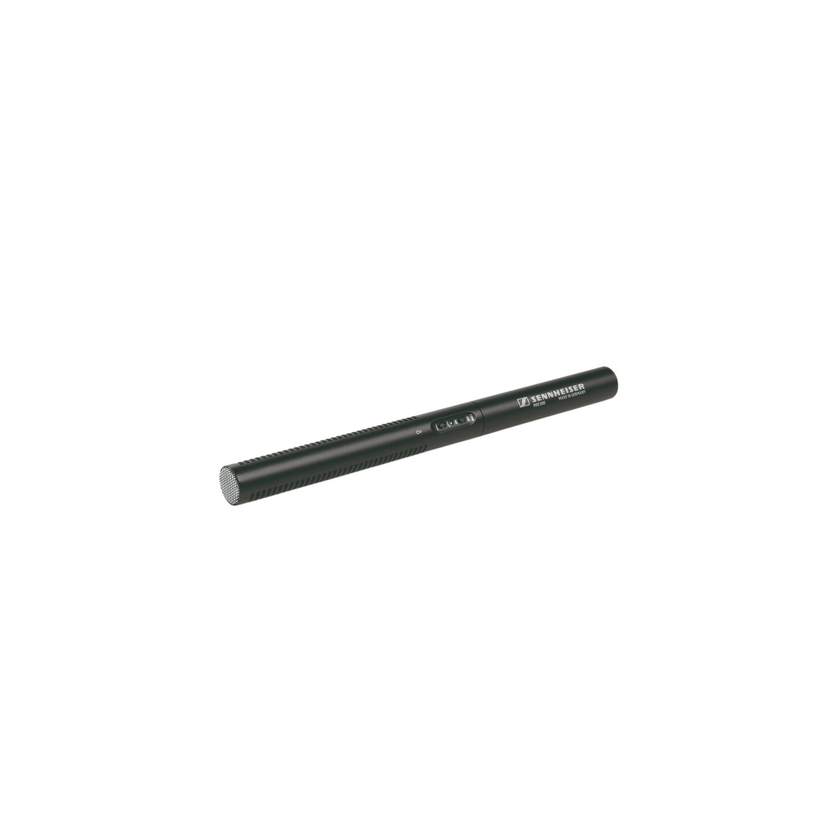 Sennheiser MKE 600 shotgun microphone with dark metal cylindrical body
