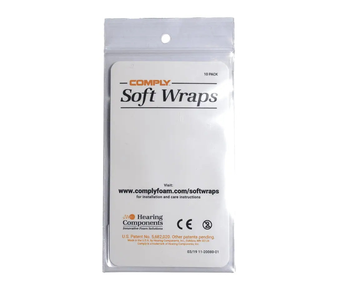 Phonak Comply Soft Wraps 32mm pack of 10 in clear plastic pouch