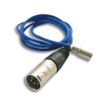 Hawk-Woods LA-5 XLR to Hirose power cable, blue cable with 3-pin XLR male connector
