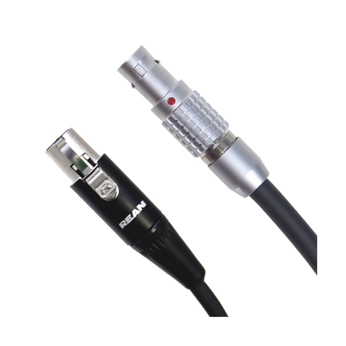 75cm power cable with Lemo-to-TA4F connectors, silver and black ends