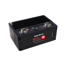 Hawk-Woods NPD1 data power adaptor shoe, black with two connectors and on/off controls