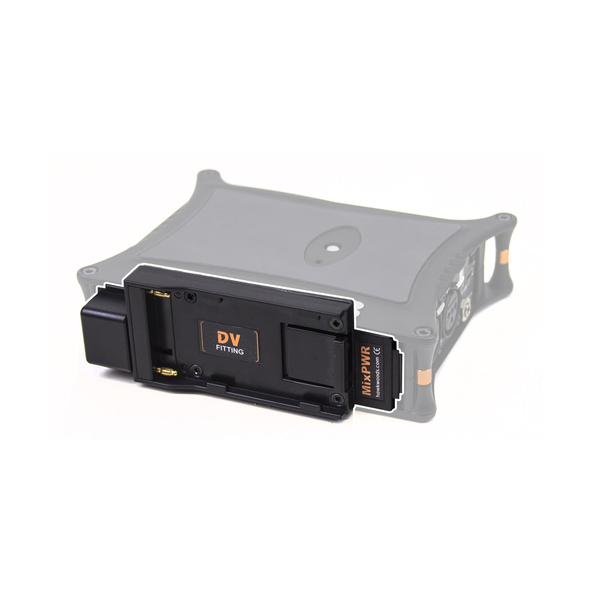 Hawk-Woods SD-2 Mix Pre MDV battery sled with DV fitting, black connector module