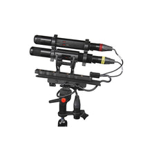Rycote Connbox CB3 audio connector with XLR3F cables and black mounting bracket