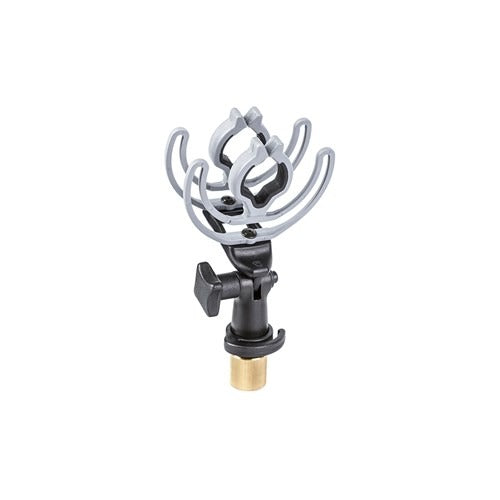 Rycote INV-6 heavy microphone shock mount with metal spring arms and black base