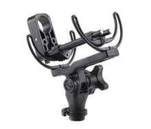 Rycote INV-Lite 19mm microphone shock mount with metal clamp and stand bracket