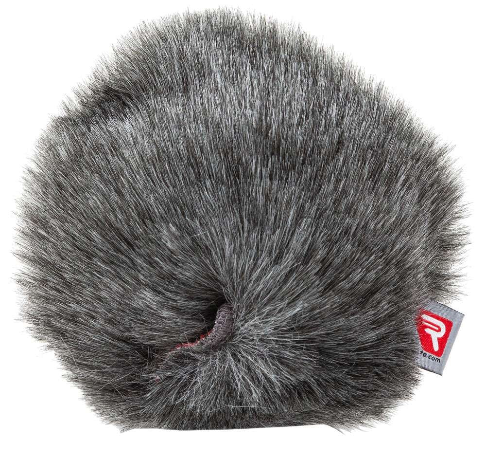 Rycote gray furry windjammer with Rycote tag for Zoom H3-VR recorder