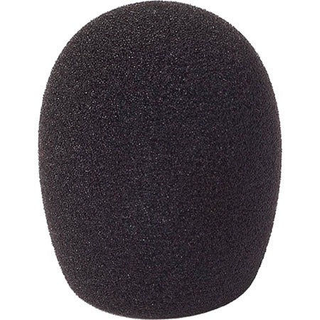 Rycote 5cm large-hole mic foam windscreen, dark oval foam cover