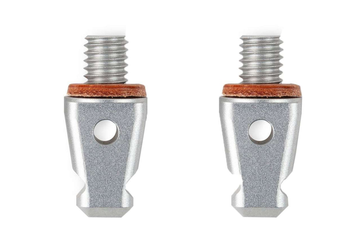 Rycote pair of 3/8-inch threaded tips with copper insert and mounting hole