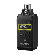 Sony UTX-P40 plug-on transmitter with LCD screen and control buttons, black