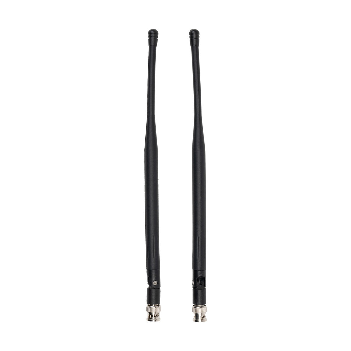 Sound Devices A-VHF dipole BNC antenna, two black whip elements with metal BNC connectors