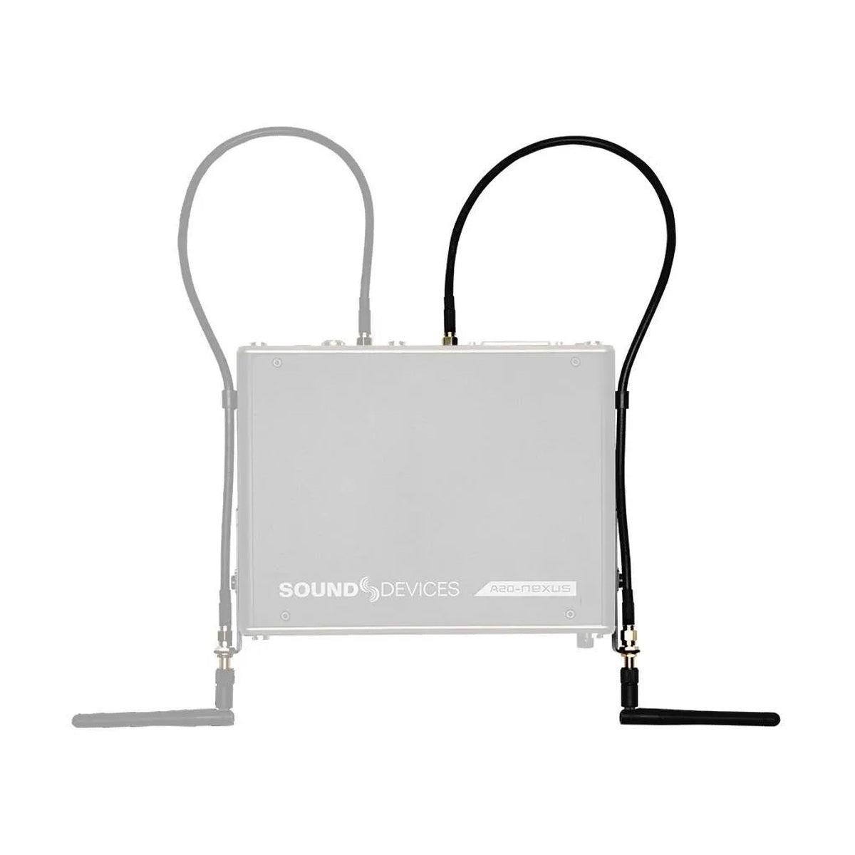 Sound Devices A20 2.4 GHz antenna and mount with cables and mounting bracket