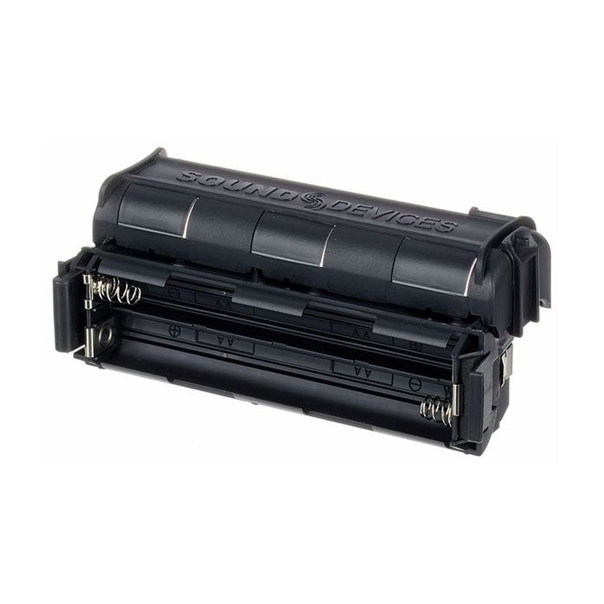 Sound Devices MX-8AA battery sled, black with exposed battery contacts