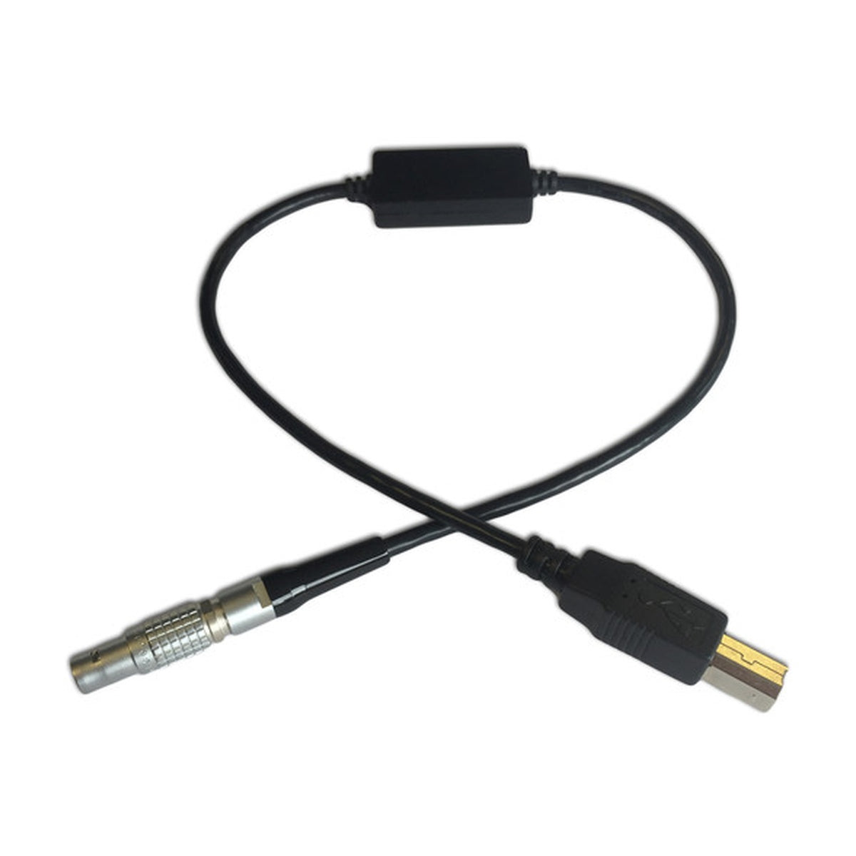 Timecode Systems TCB-40 9-pin Lemo to USB-B cable with black connectors
