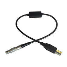 Timecode Systems TCB-40 9-pin Lemo to USB-B cable with black connectors