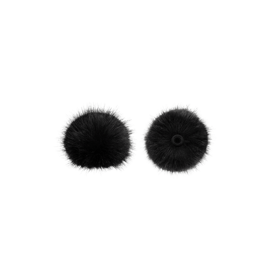 Bubblebee Windbubble Pro Extreme Long-Haired Twin Pack - Large Black lavalier windshields