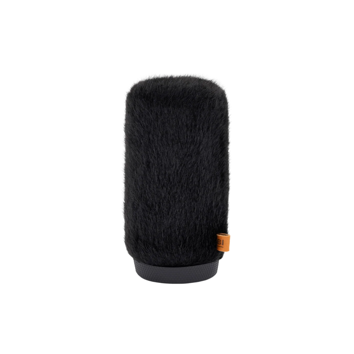 Hair brush attachment with dark bristles, gray base edge, visible orange label