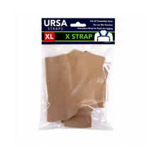 Beige X-strap replacement straps in sealed URSA package, XL size