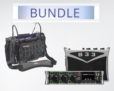 Sound Devices 833 with K-Tek Stingray Junior X bag