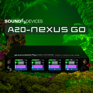 Sound Devices A20-Nexus Go True-diversity Wireless Receiver with Spectraband