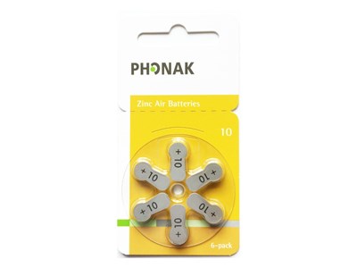 Phonak Roger A 10 batteries 6 pack