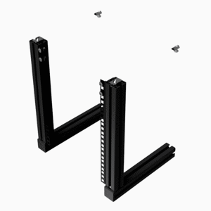 Soundcart Audio Front 8U Uprights (Black Edition)