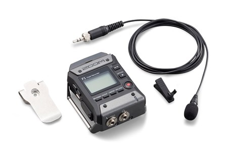 Zoom F1 Field Recorder Lavalier mic pack